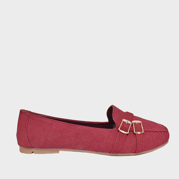 Ladies Pumps Maroon 308-24