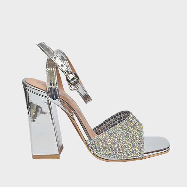 Ladies Sandals Silver Ha-4088