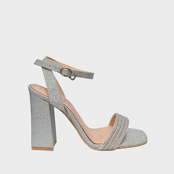 Ladies Sandals Silver Ha-4036