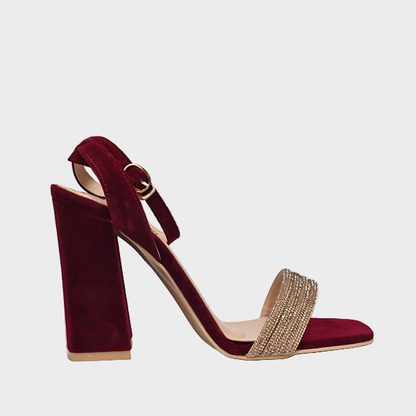 Ladies Sandals Maroon Ha-4036