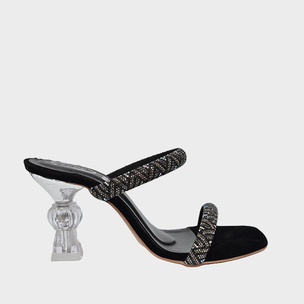 Ladies Heels Black Ha-6618