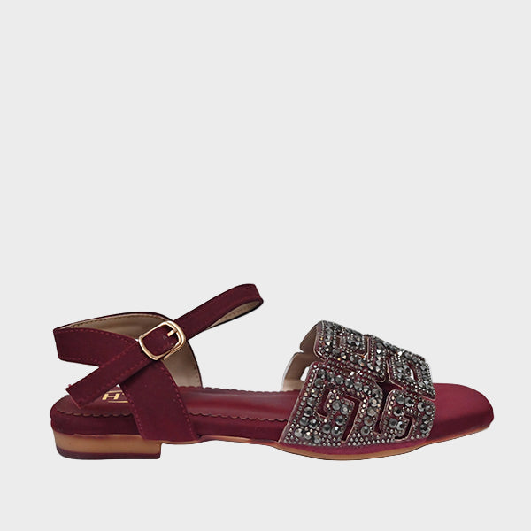 Ladies Sandals Maroon RZ-5129