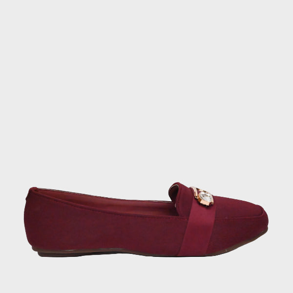 Ladies Pumps Maroon RZ-204