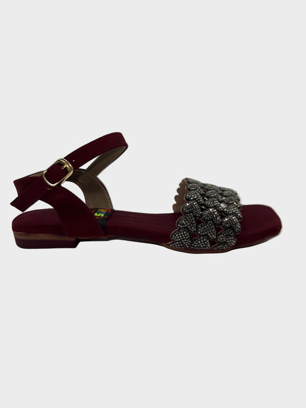 Ladies Sandals Maroon RZ-5123